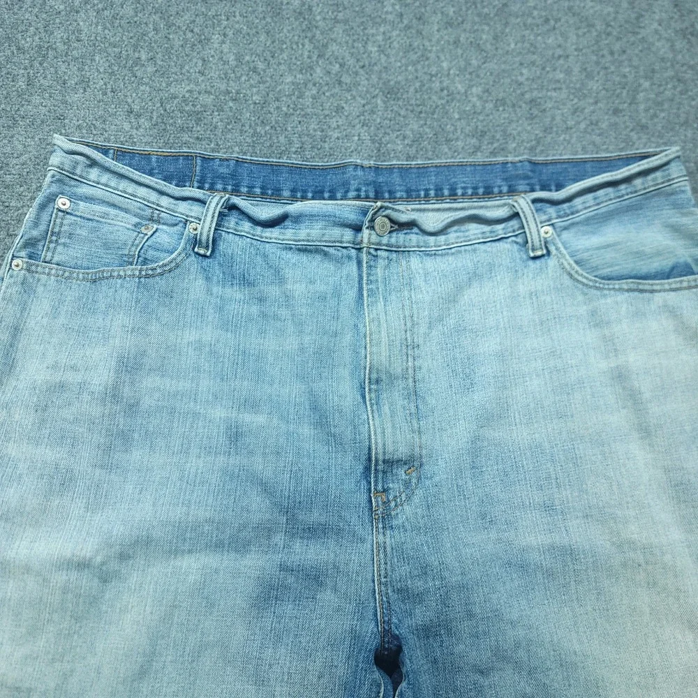Levis 569 Loose Straight Denim Shorts Mens 44 Light Wash Blue Casual Jean Shorts